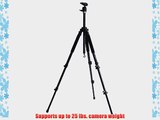 ALZO Large 74 in all metal Ball Head Tripod (Black)- with camera quick release with safety