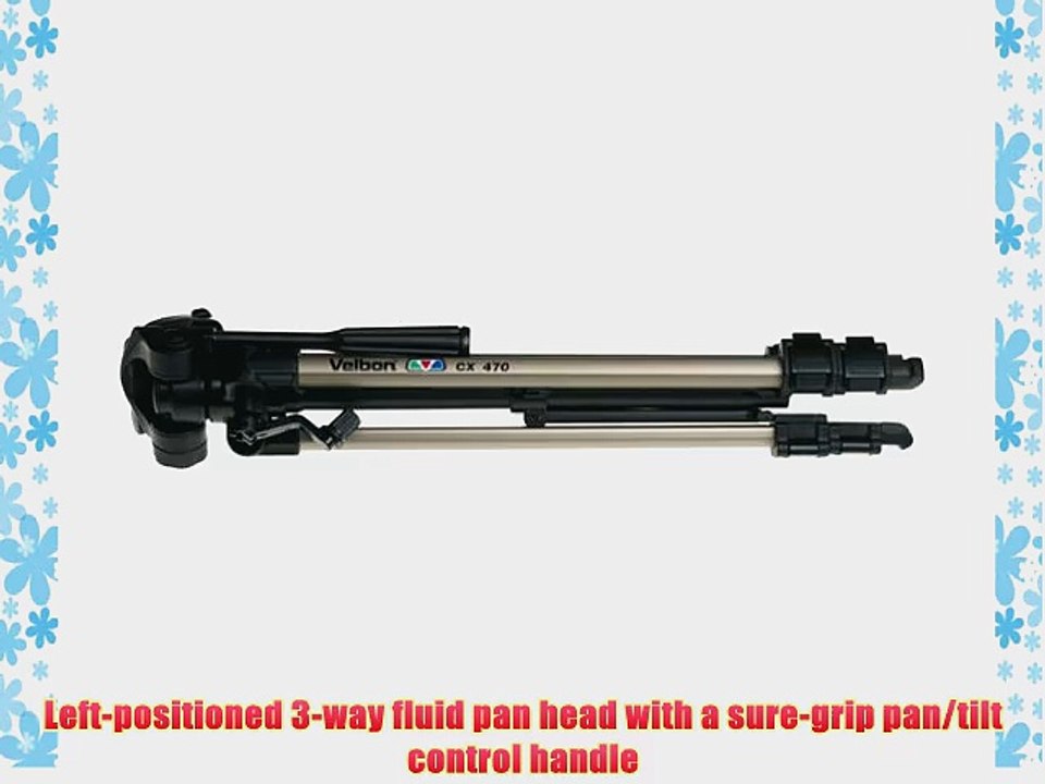 Velbon CX-470 Deluxe Lightweight Photographic/Video Tripod
