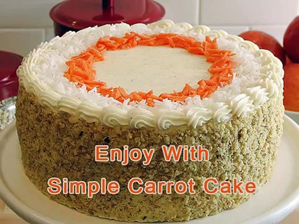 HOW TO MAKE SIMPLE CARROT CAKE