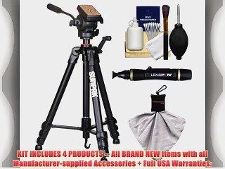 Sunpak 65 Pro M4 Heavy Duty Video Tripod with Fluid Head