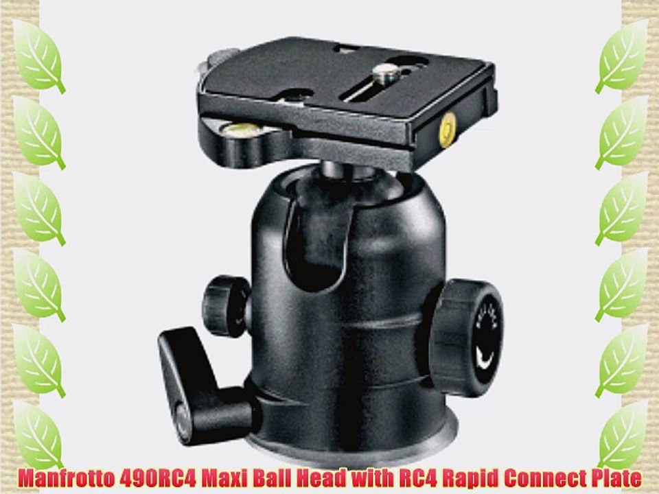 Manfrotto 490RC4 Maxi Ball Head with RC4 Rapid Connect Plate