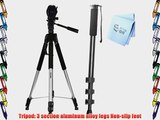 XIT Photo XT70TRB 70 Tripod   72 Zeikos Monopod for All Cameras/Camcorders