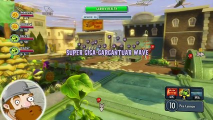 Plants vs. Zombies: Garden Warfare - Super Giga Gargantuar Boss Wave