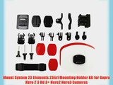 Mount System 23 Elements 23in1 Mounting Holder Kit for Gopro Hero 2 3 Hd 3  Hero2 Hero3 Cameras