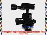 Cowboystudio Magnesium Alloy Tripod Ball Head with Quick Release Plate