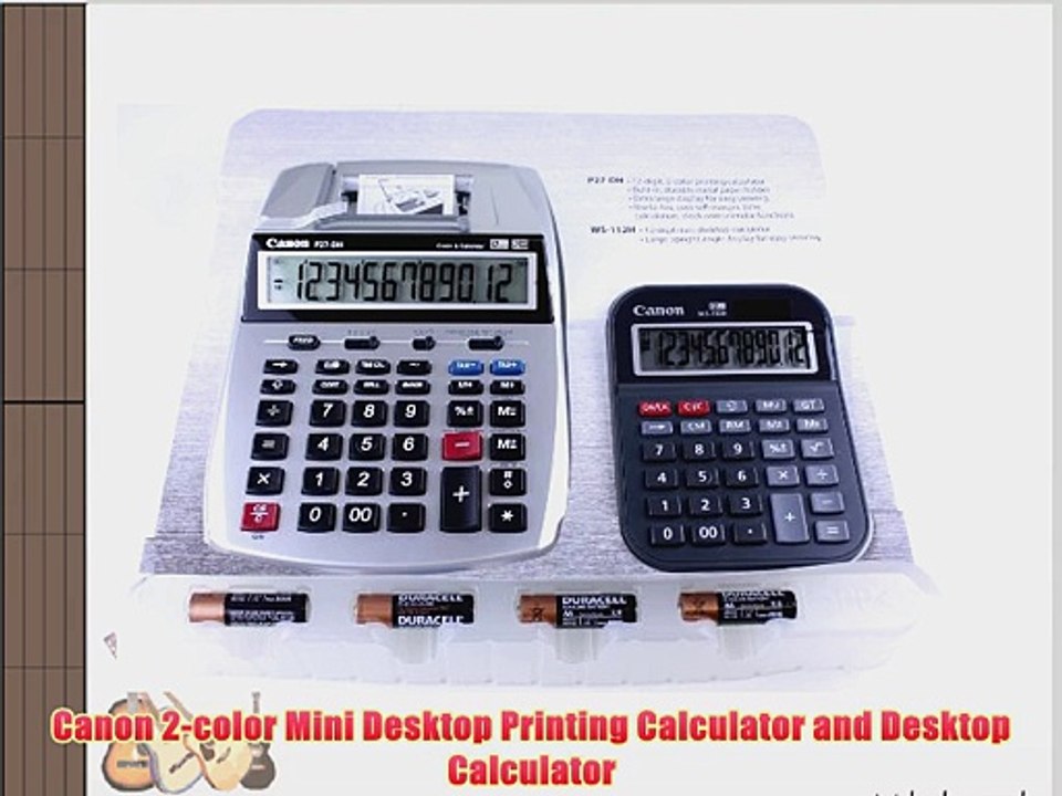 Canon 2-color Mini Desktop Printing Calculator and Desktop Calculator