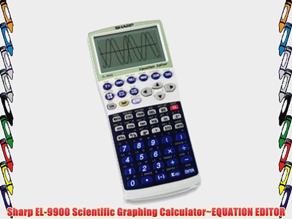 Sharp EL-9900 Scientific Graphing Calculator~EQUATION EDITOR - video  Dailymotion