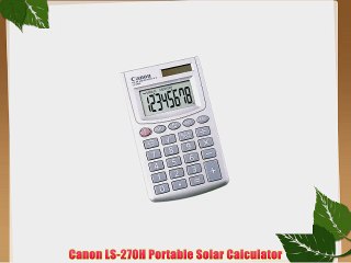 Canon LS-270H Portable Solar Calculator