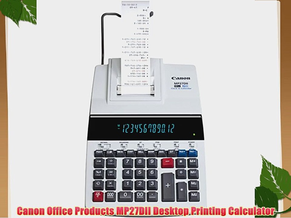 Canon Office Products MP27DII Desktop Printing Calculator
