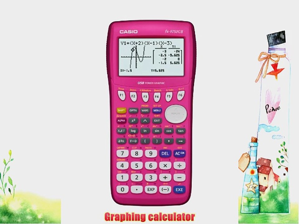 Casio fx-9750GII Graphing Calculator Pink