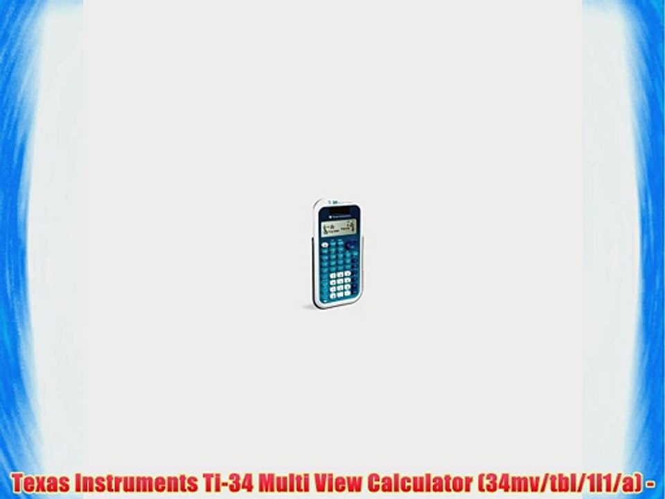 Texas Instruments Ti-34 Multi View Calculator (34mv/tbl/1l1/a) -