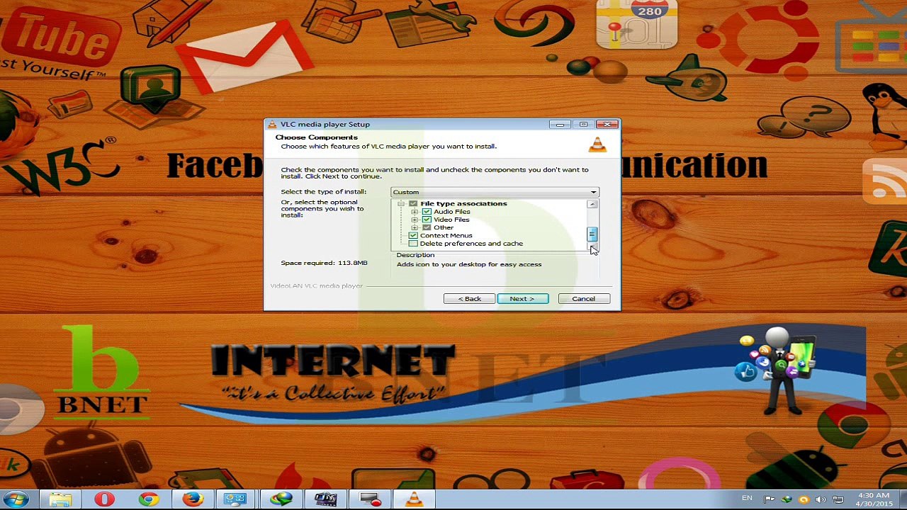 How To Install VLC Media Player - Urdu Tutorial By: Bnet Communicaion, Muhammad Bilal Hussain