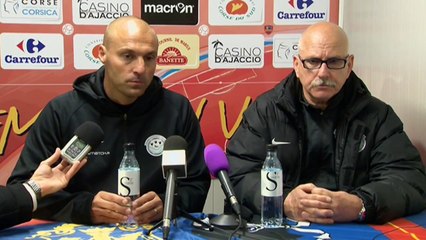 Gazélec Ajaccio 1-1 Tours FC : les réactions de T. Laurey & A. Dujeux !