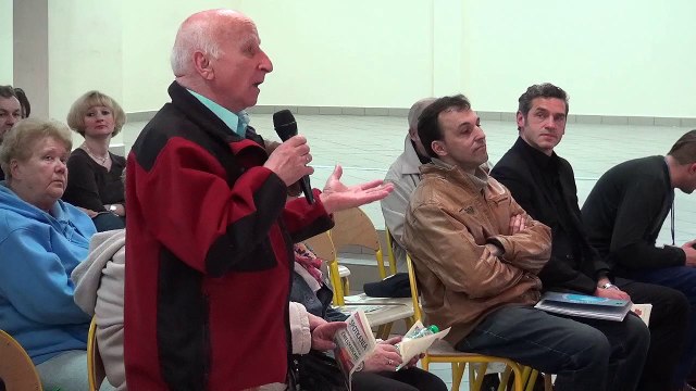 Spotkanie prezydenta Marka Wojtkowskiego z mieszkańcami Włocławka w Szkole Podstawowej Nr 23