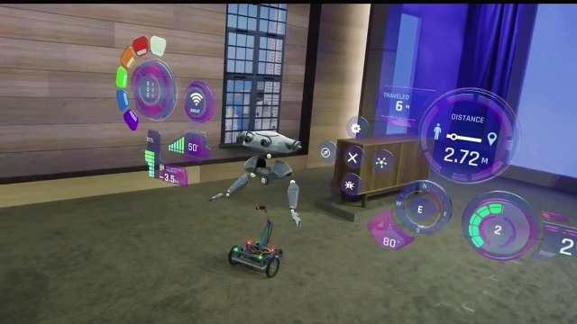 Microsoft mostra un demo di Hololens-Roboter (Build 2015)