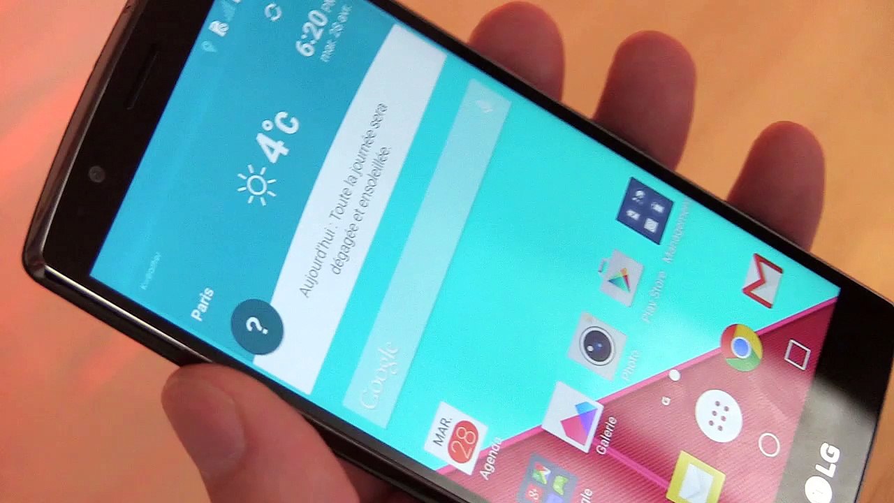 LG G4, la prise en main