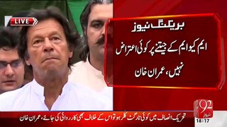 Imran Khan Response on People Giving Dharna outside his Home