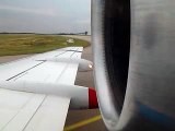 Taking off at Lyon St-Exupery Intl Airport - Fokker 100 Austrian Airlines