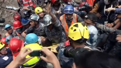 DRAMATIC RESCUE: Teen rescued 144 hours after Nepal quake