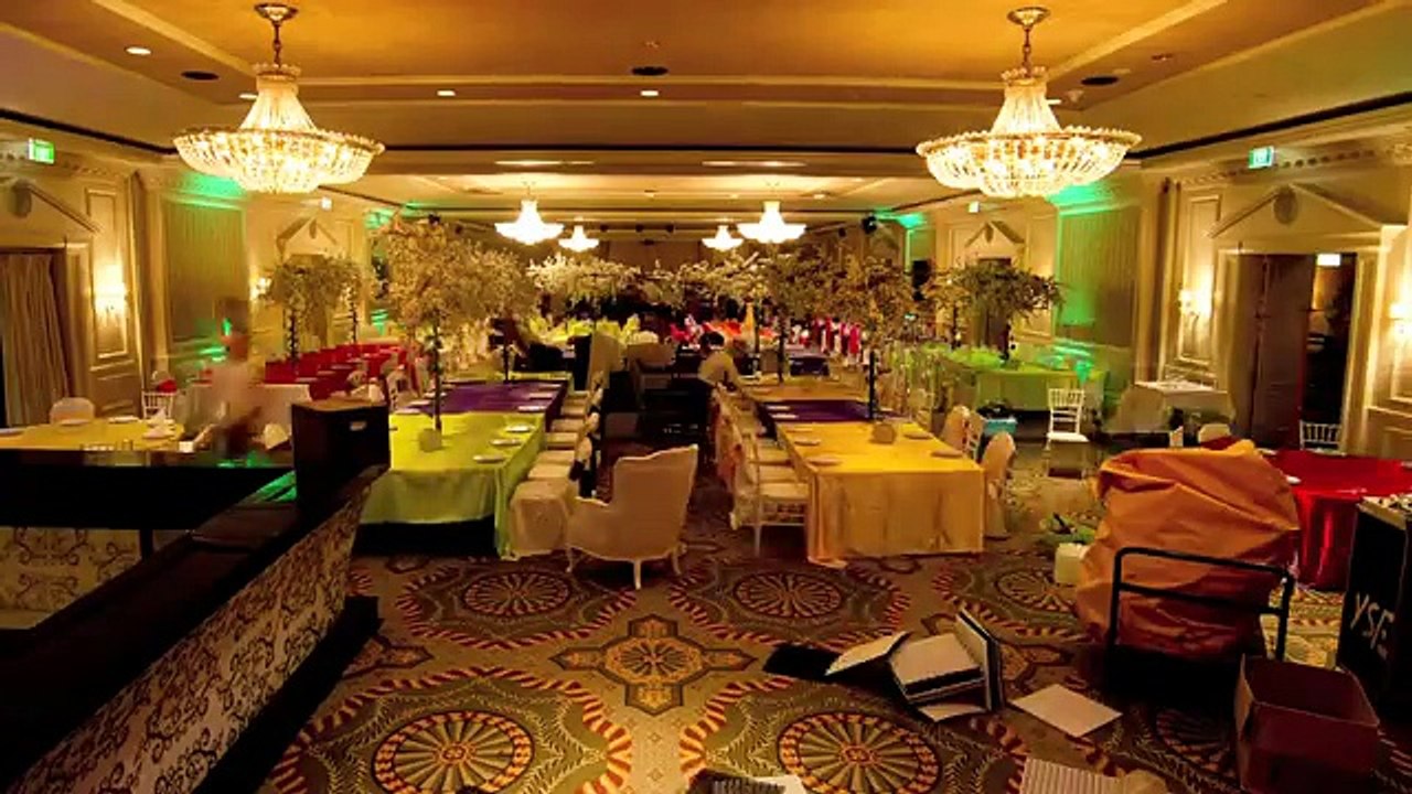 A 1yr old Mad Hatters Tea Party event room Transformed