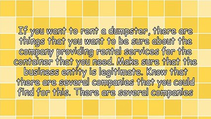 Tips That You Can Use If You Want To Rent A Dumpster