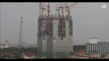 China build a 57-story skyscraper in 19 days - amazing timelapse
