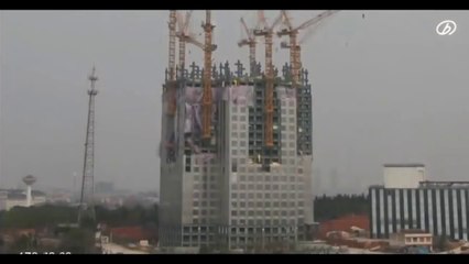China build a 57-story skyscraper in 19 days - amazing timelapse