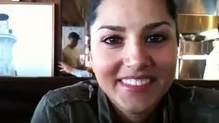 Sunny Leone Riding a Motorcycle in Malibu Video 3