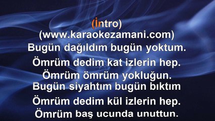 Emre Aydın - Beni Unutma - 2010 - TÜRKÇE KARAOKE