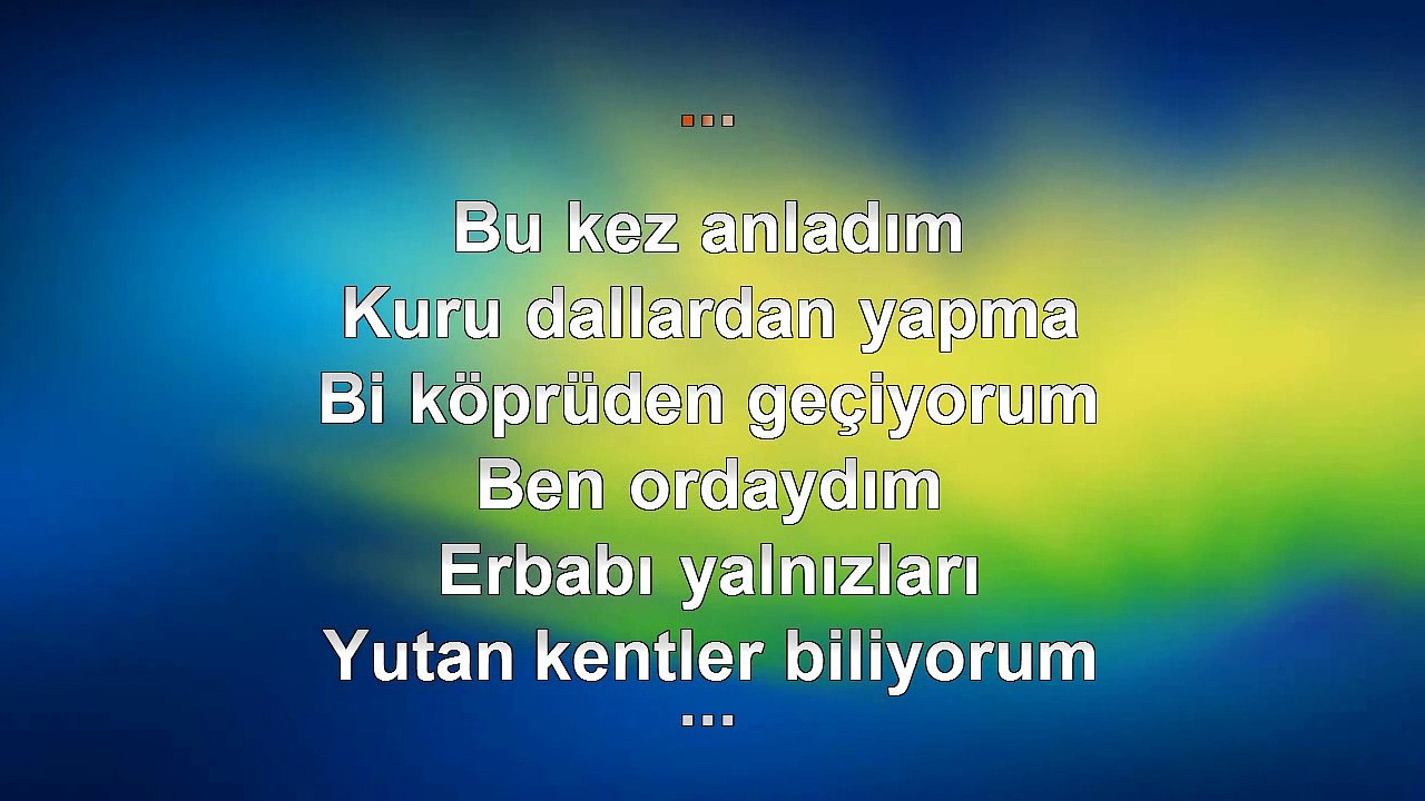 Emre Aydın - Bu Kez Anladım - 2006 - TÜRKÇE KARAOKE