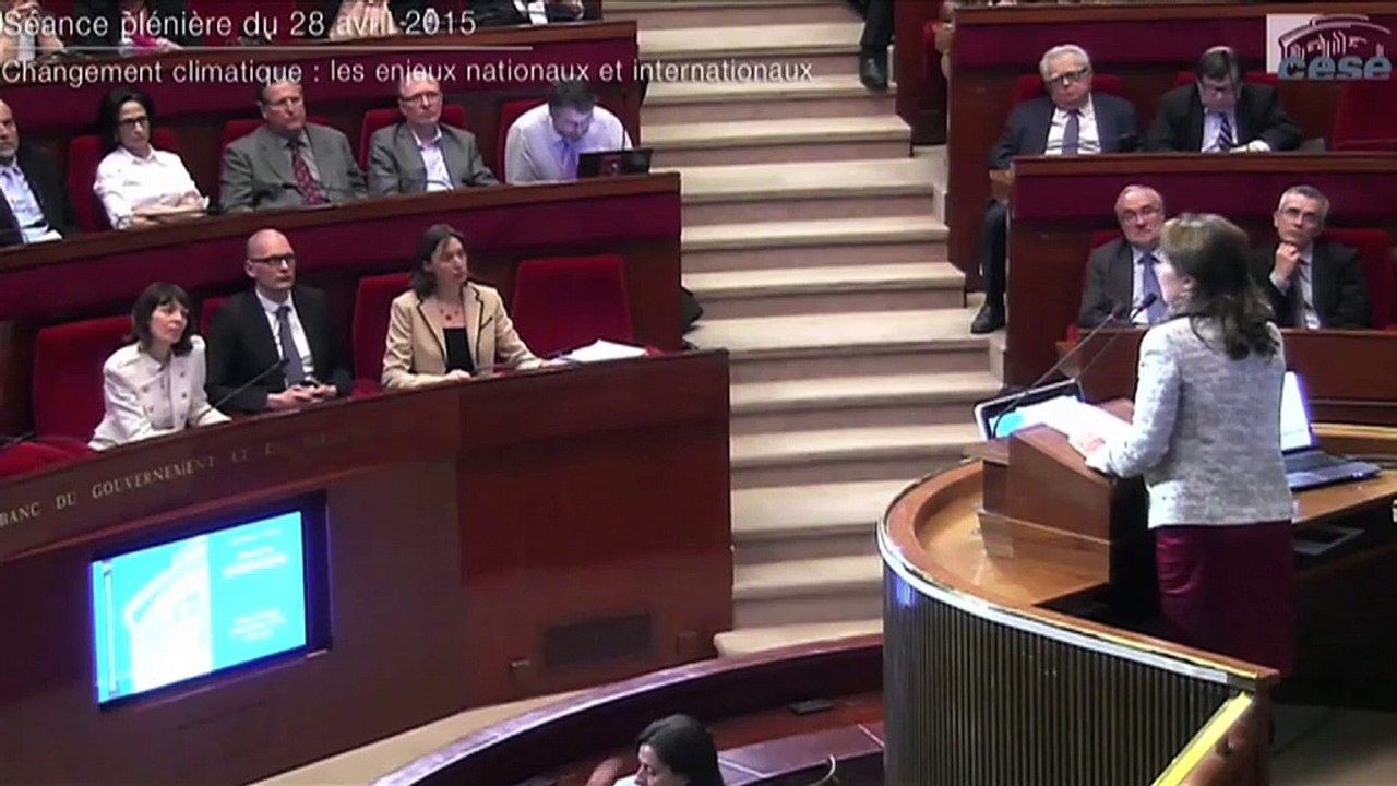 Allocution de Ségolène Royal au conseil économique social et environnemental le 28 avril 2015