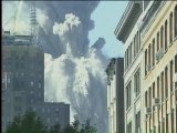 9/11 North Tower collapse. Shaking 12 seconds before collapse. Pulverization of steel spear.