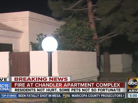 Crews from Chandler, Tempe, Mesa, Chandler battle Chandler apartment fire