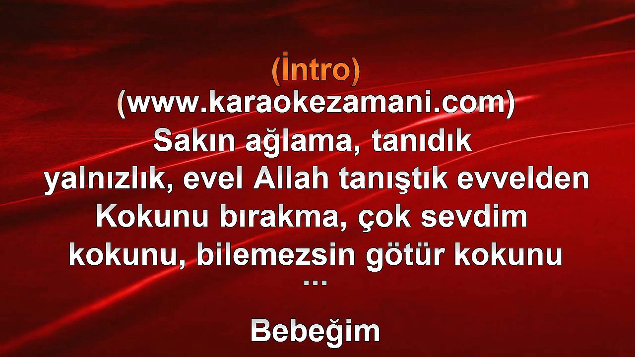 Emre Aydın - Ve Gülümse Şimdi - (Bebeğim) - 2006 - TÜRKÇE KARAOKE