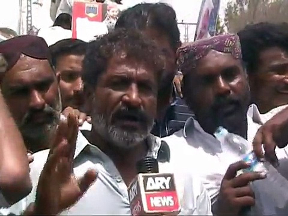 Badin People in Grand Rally Supporting Dr Zulfiqar Mirza
