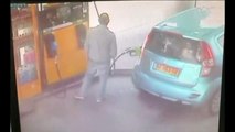 Petrol pump set on fire deliberately by Israeli woman