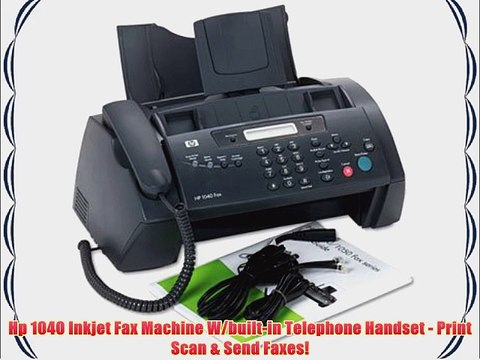Hp 1040 Inkjet Fax Machine W/built-in Telephone Handset - Print Scan