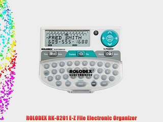 ROLODEX RK-8201 E-Z File Electronic Organizer