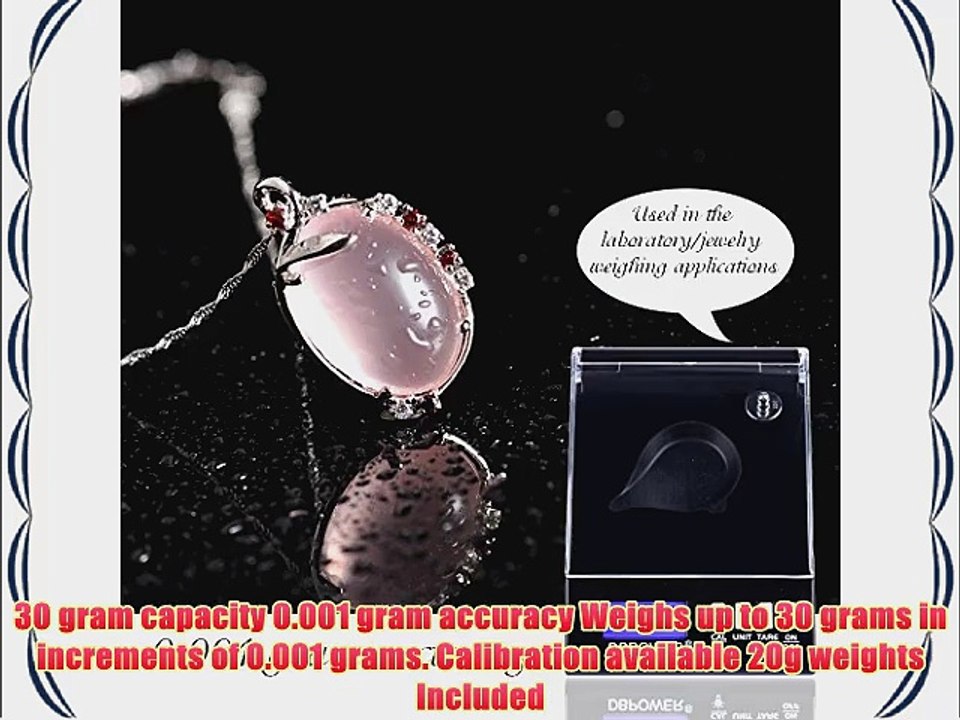 DBPOWER? S100 Precision 1mg Digital Scale 0.001g x 30g Reloading Powder Grain Lab Jewelry Gem