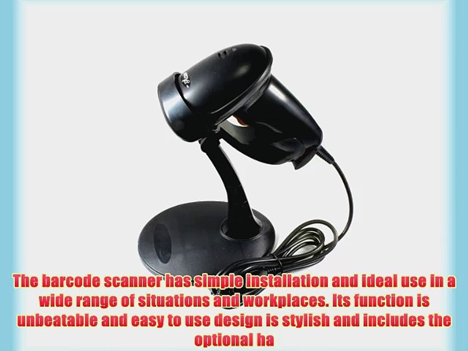 USB Automatic Barcode Scanner Scanning Barcode Bar-code Reader with Hands Free Adjustable Stand