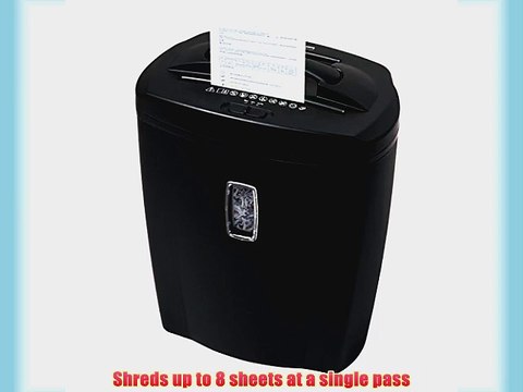 Bonsaii DocShred C156-C 8-Sheet Micro-Cut Paper/CD/Credit Card Shredder Overload and Thermal