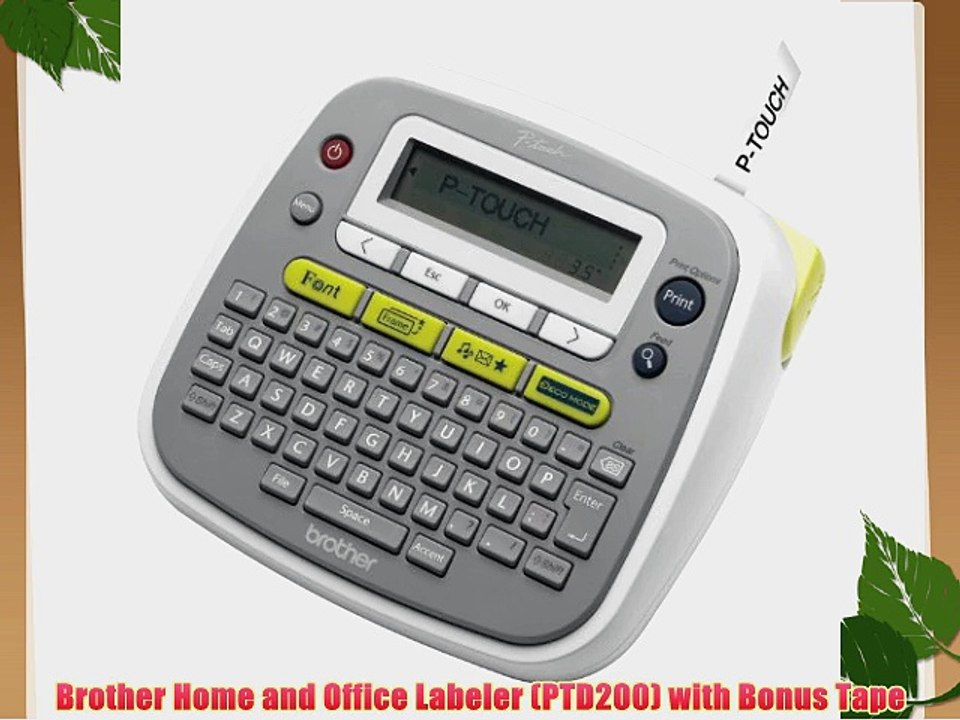 Brother Home and Office Labeler (PTD200) with Bonus Tape