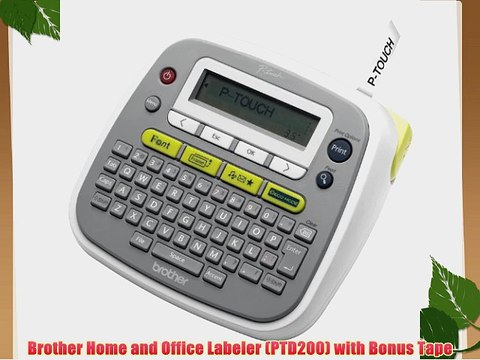 Brother Home and Office Labeler (PTD200) with Bonus Tape