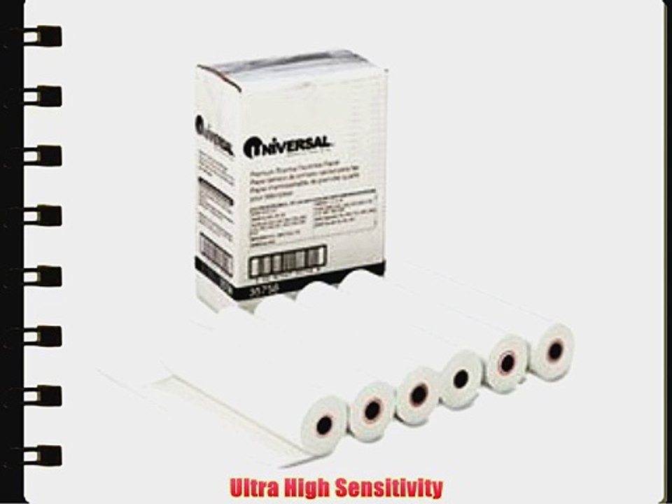 Universal 35758 Economical Thermal Facsimile Paper 1/2 in. Core 8-1/2 in. x 98 ft 6/Carton