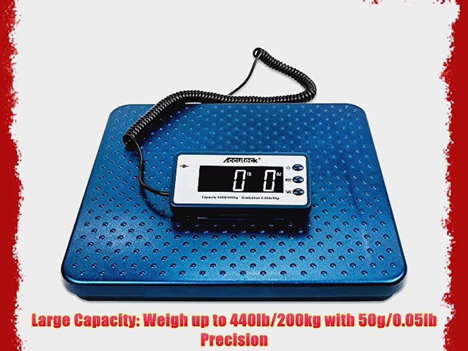Accuteck 440lb Heavy Duty Digital Metal Industry Shipping Postal scale (ACB440)