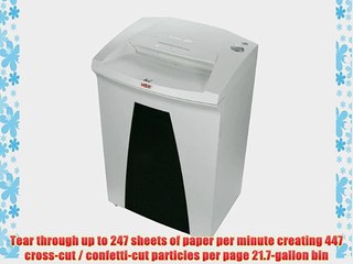 HSM SECURIO B32c 17-19 Sheets Cross-Cut 21.7-Gallon Capacity Shredder