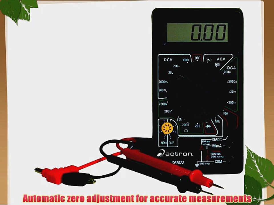 Actron CP7672 Digital Multitester