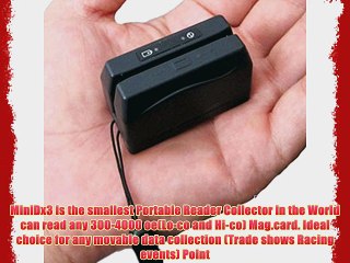 2xhome - Mini Portable USB Wireless Magnetic Credit Card Reader Writer Magstripe Encoder Stripe