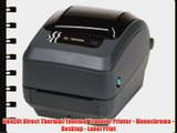 GK420t Direct Thermal/Thermal Transfer Printer - Monochrome - Desktop - Label Print