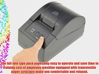 NEEWER? Serial/parallel/USB/LAN POS Receipt Thermal Printer with 58mm Paper Rolls Rack Wheel